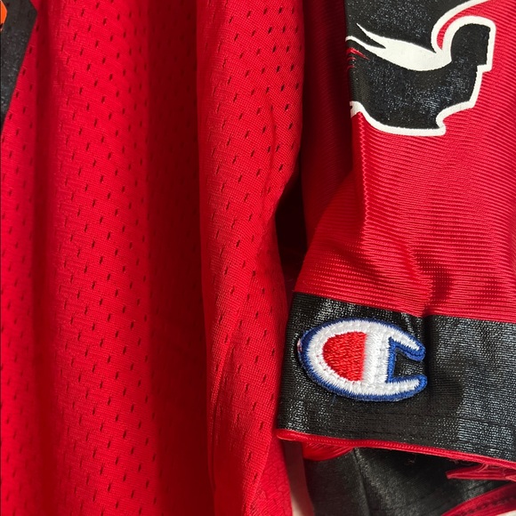 Vintage Champion Bukaneers Red and Black Football Jersey - Picture 6 of 14